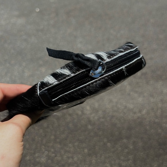 Cowhide Cosmetic Clear Case Bag - Picture 2 of 2